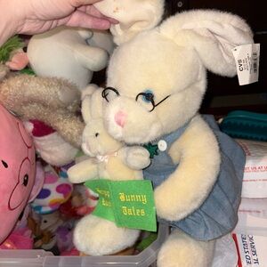 Kids Preferred Easter Bunny Reading to Baby Plush from 1998